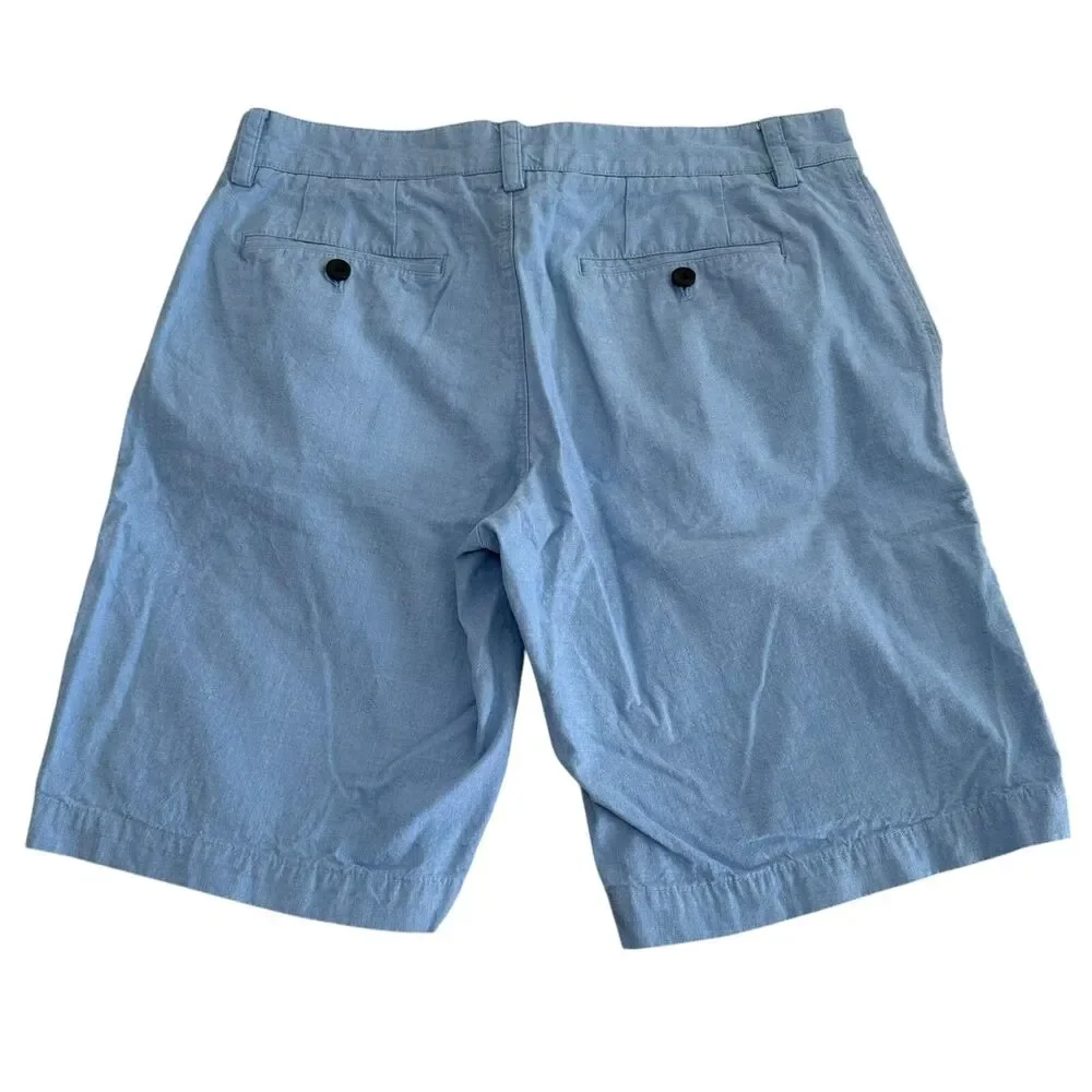 Banana Republic Aiden Shorts Men's Size 31 Light Blue Causal Preppy Normcore